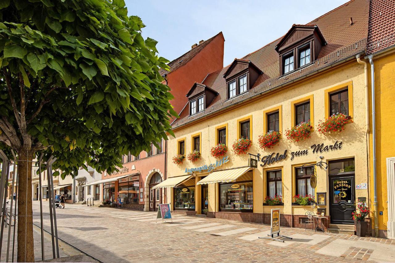 Hotel-Pension Zum Markt Torgau Exterior foto